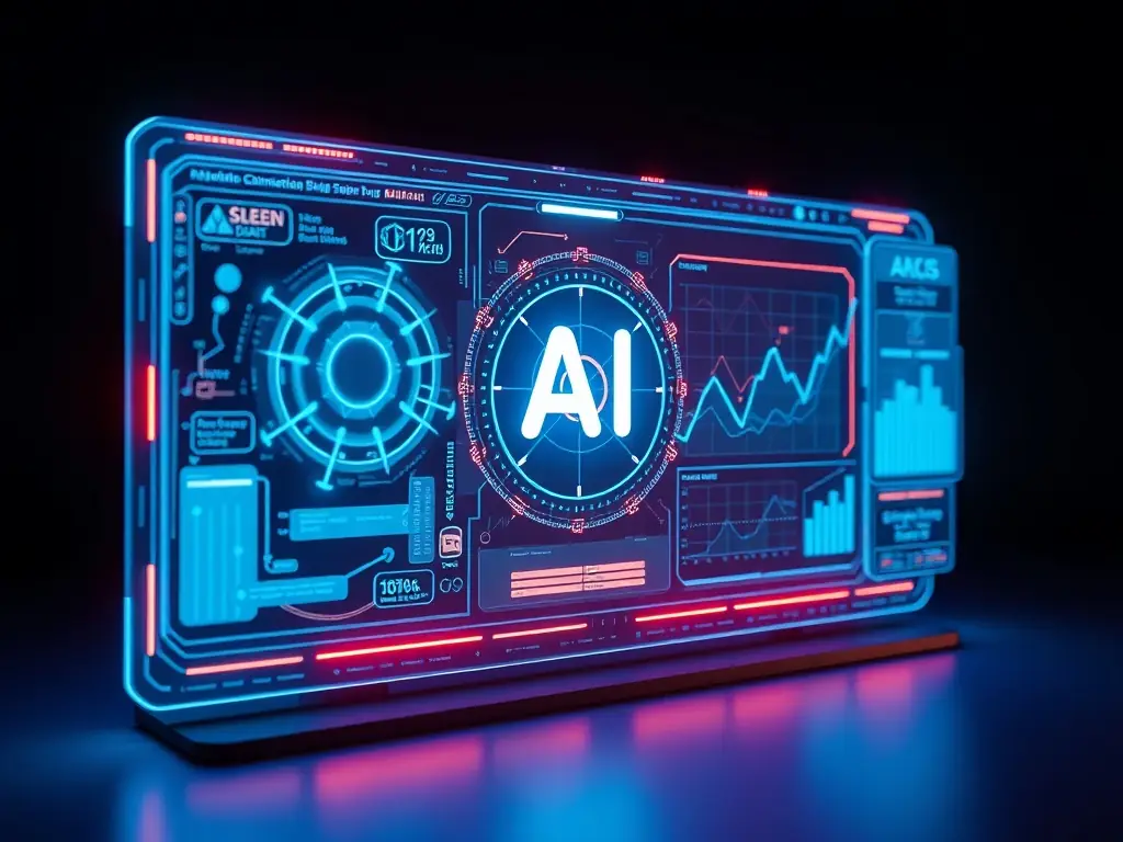 An AI-powered application analyzing data and providing intelligent insights, illustrating the power of AI integration in improving decision-making.